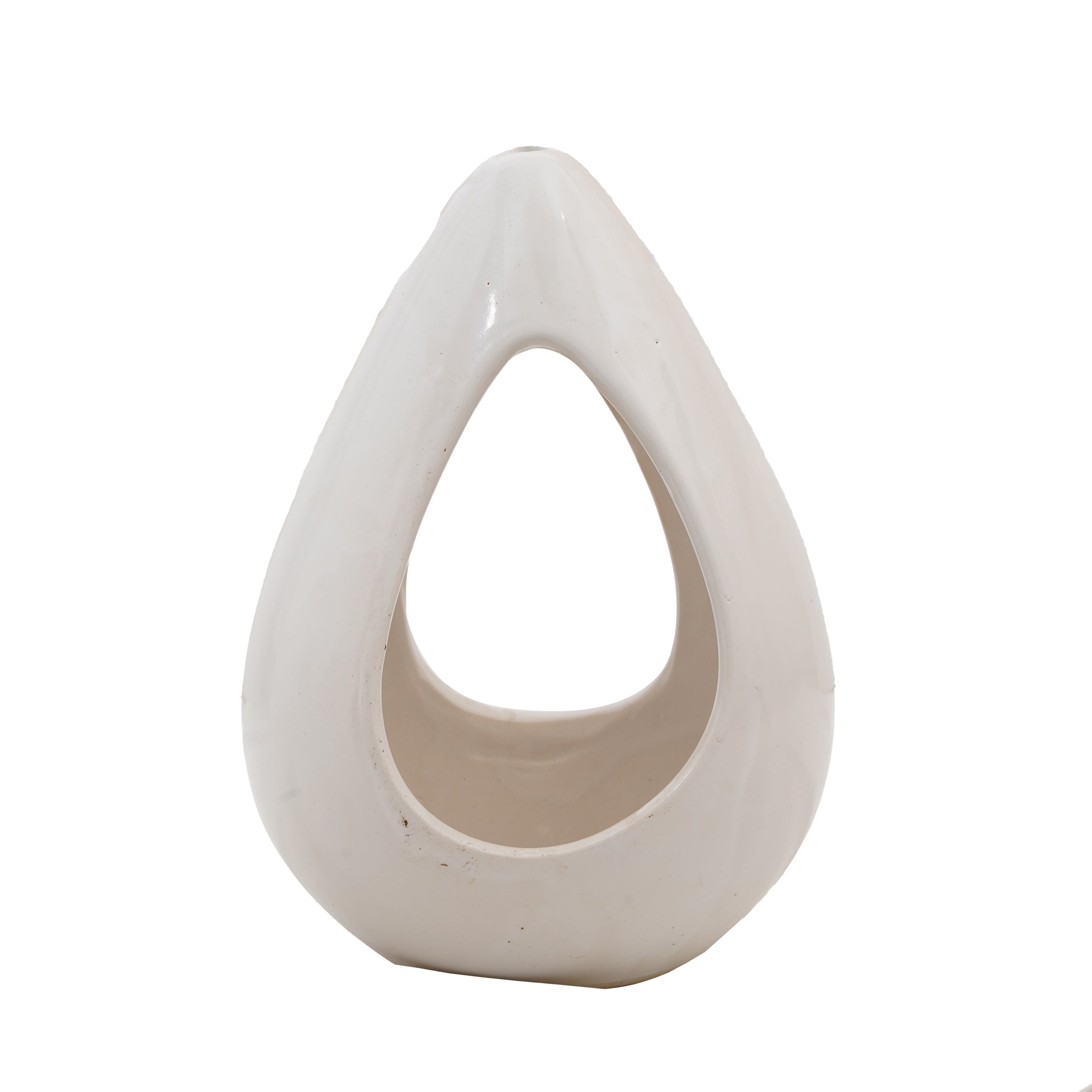 Ivory Petal Hanging Planter Pot