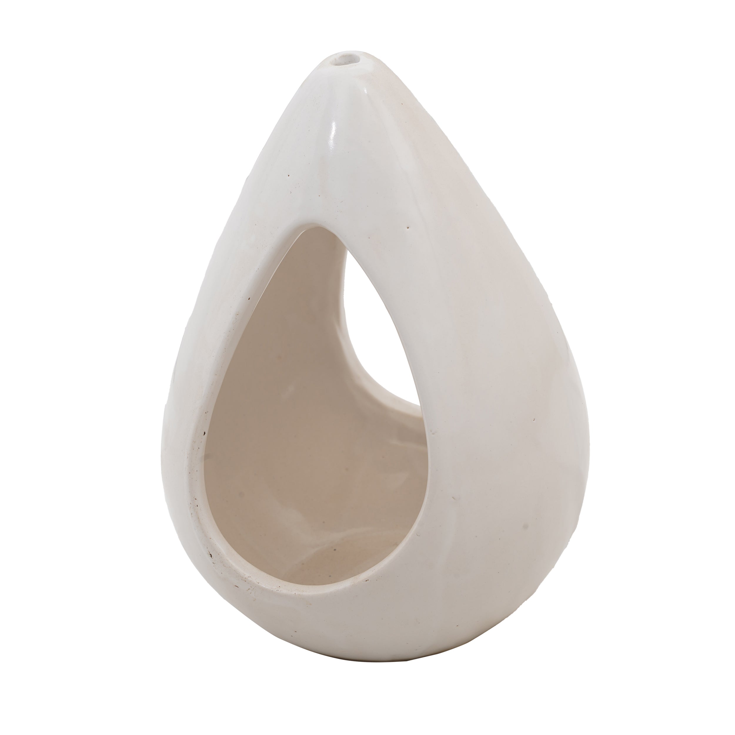 Ivory Petal Hanging Planter Pot