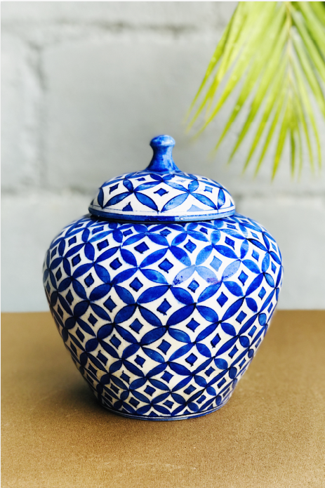 Blue Kalapi Pottery Vase