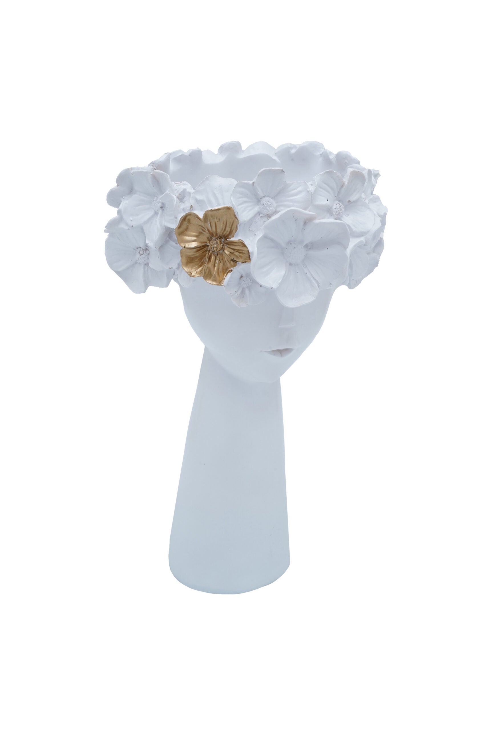 White Tiara flower Vase