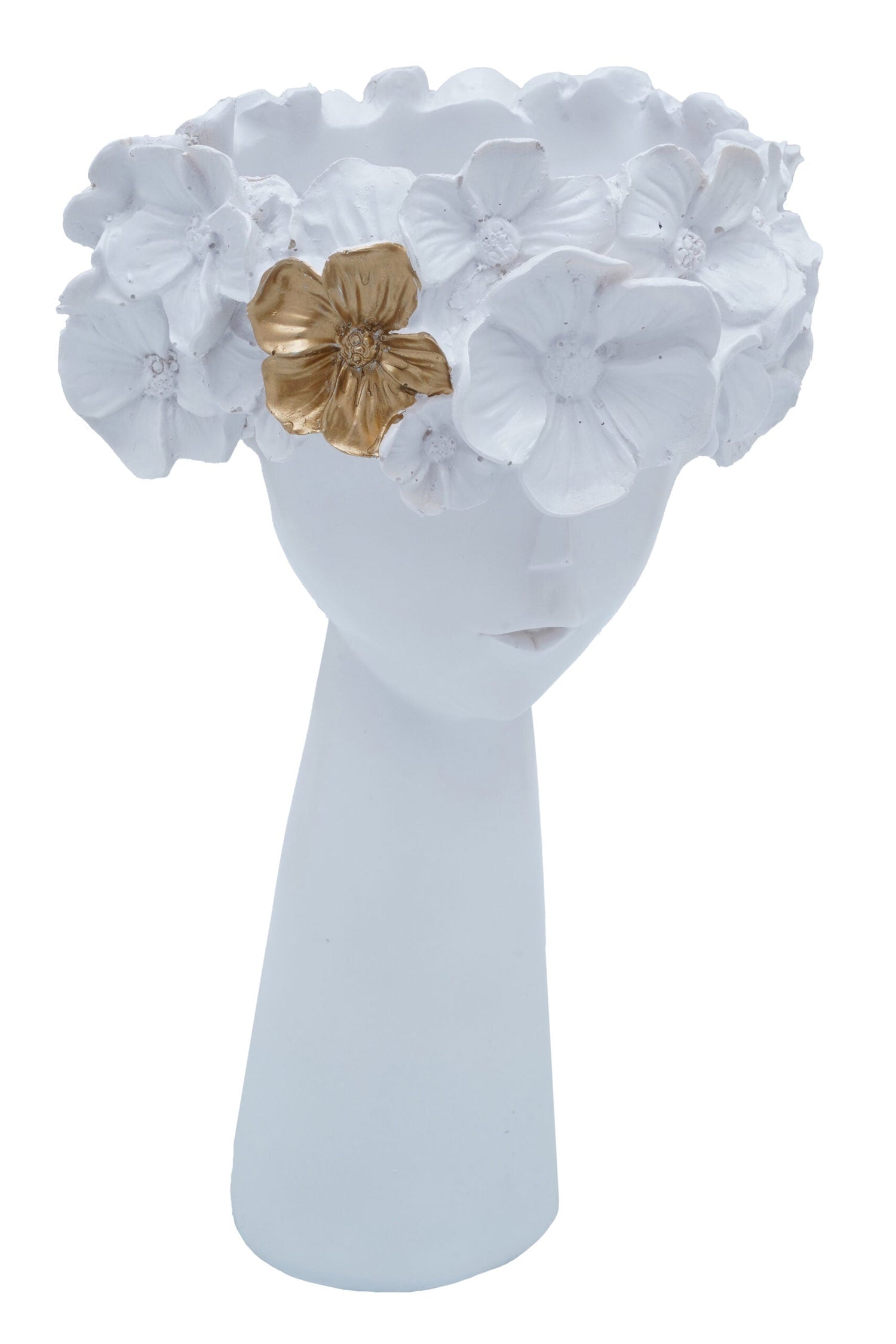 White Tiara flower Vase