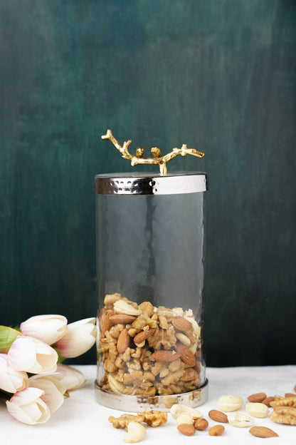 Gold Canister with Lid