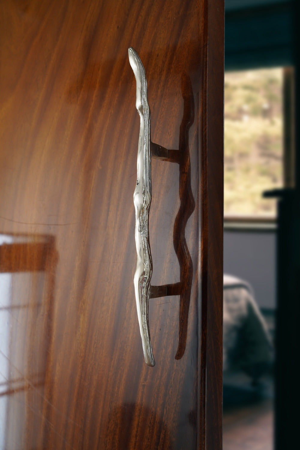 Linear Branch Wardrobe Door Handle