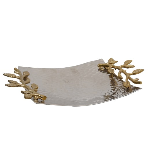 Square leaf Decor Tray