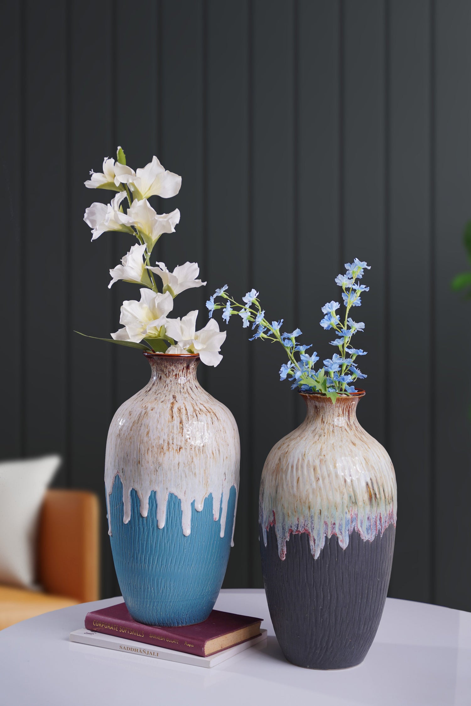 Brahmani Blue Table Vase