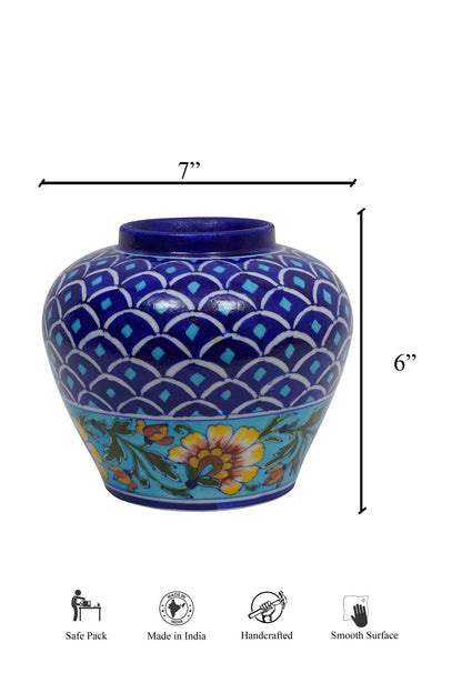 Halianthus Floral Handpainted Vase