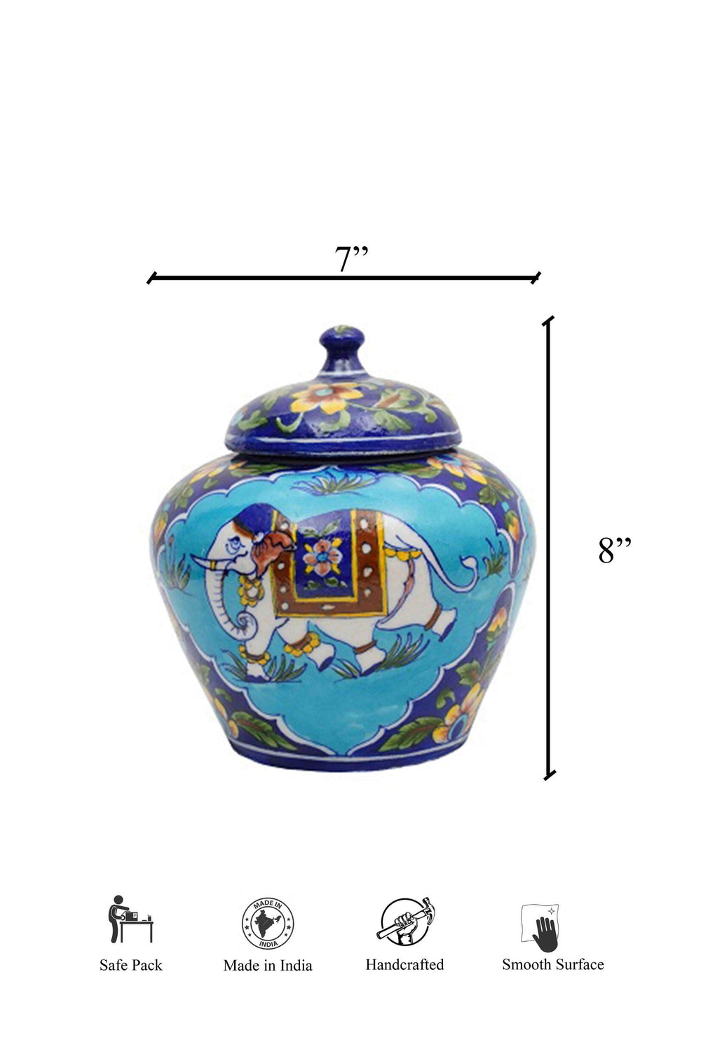 Jumbo Handpainted Jar