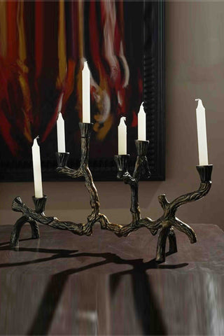 Tree Branch Metal Candleholder