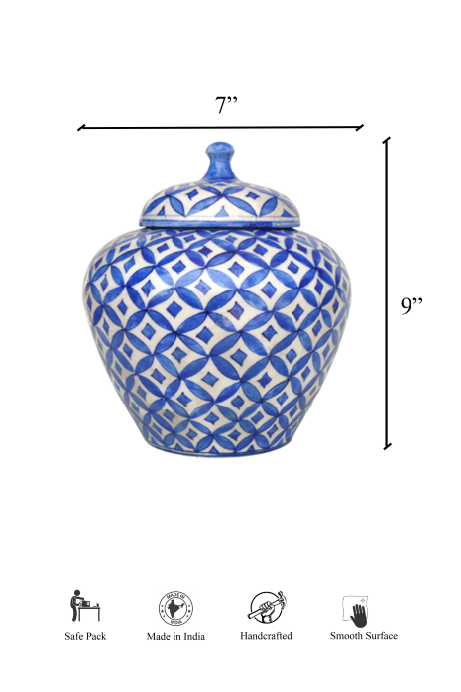 Blue Kalapi Pottery Vase