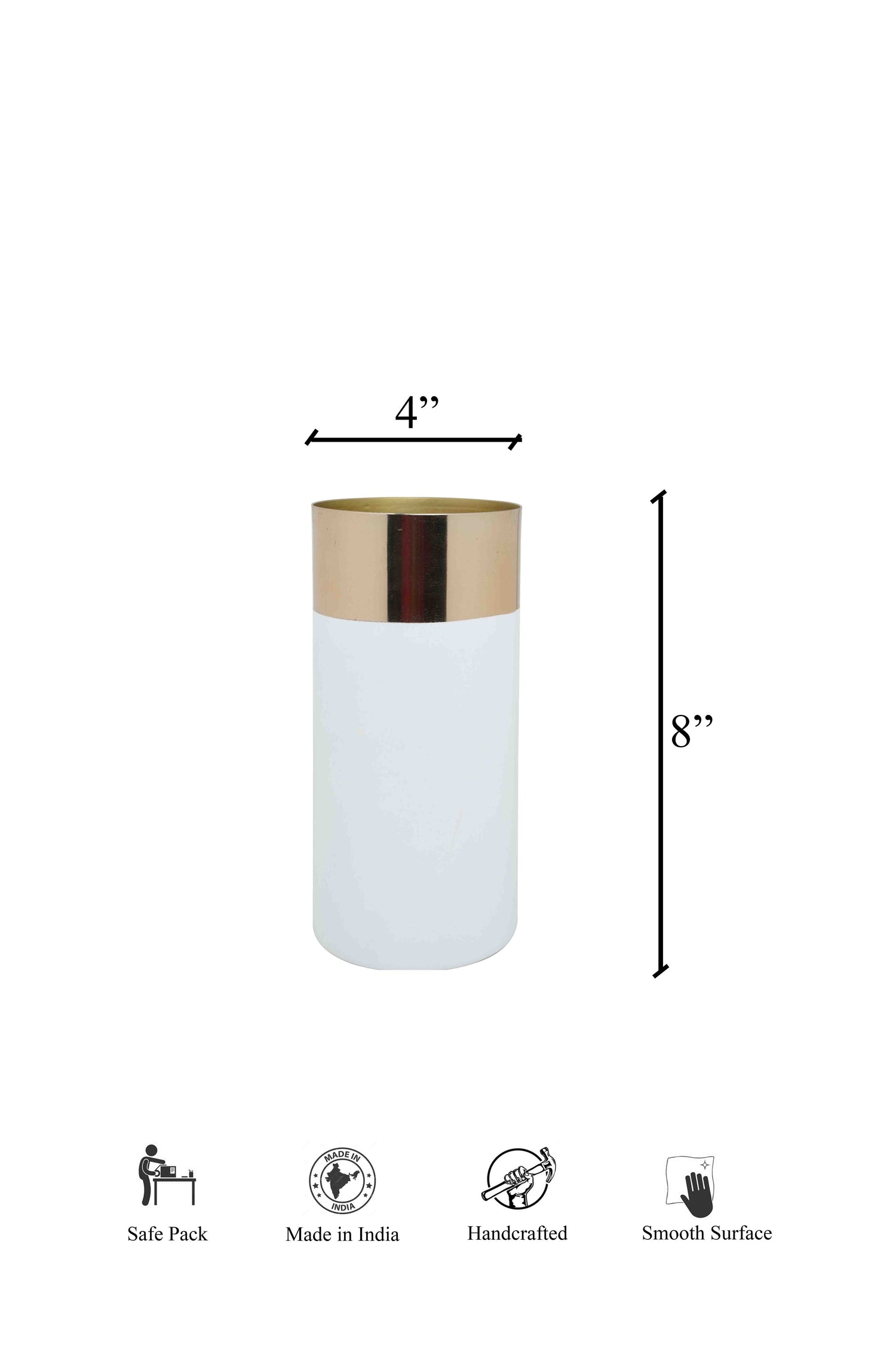 Cylindrical Metal vase