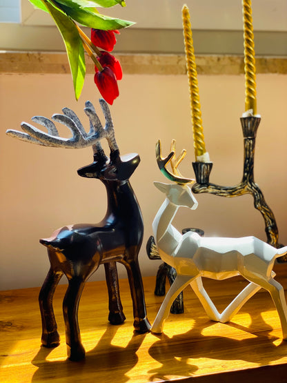 Luxe Golden Antler White Deer