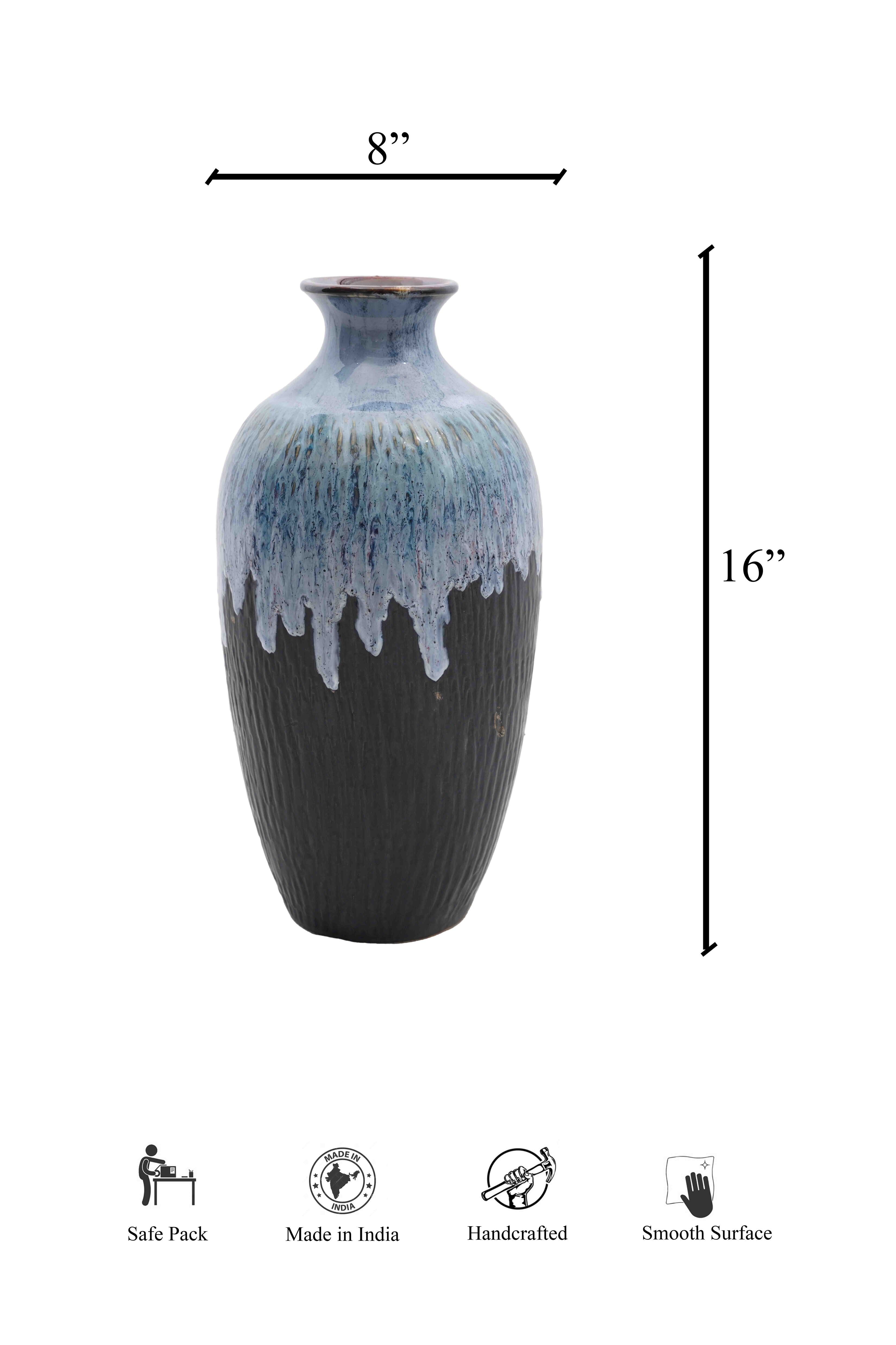 Charcoal Table Vase