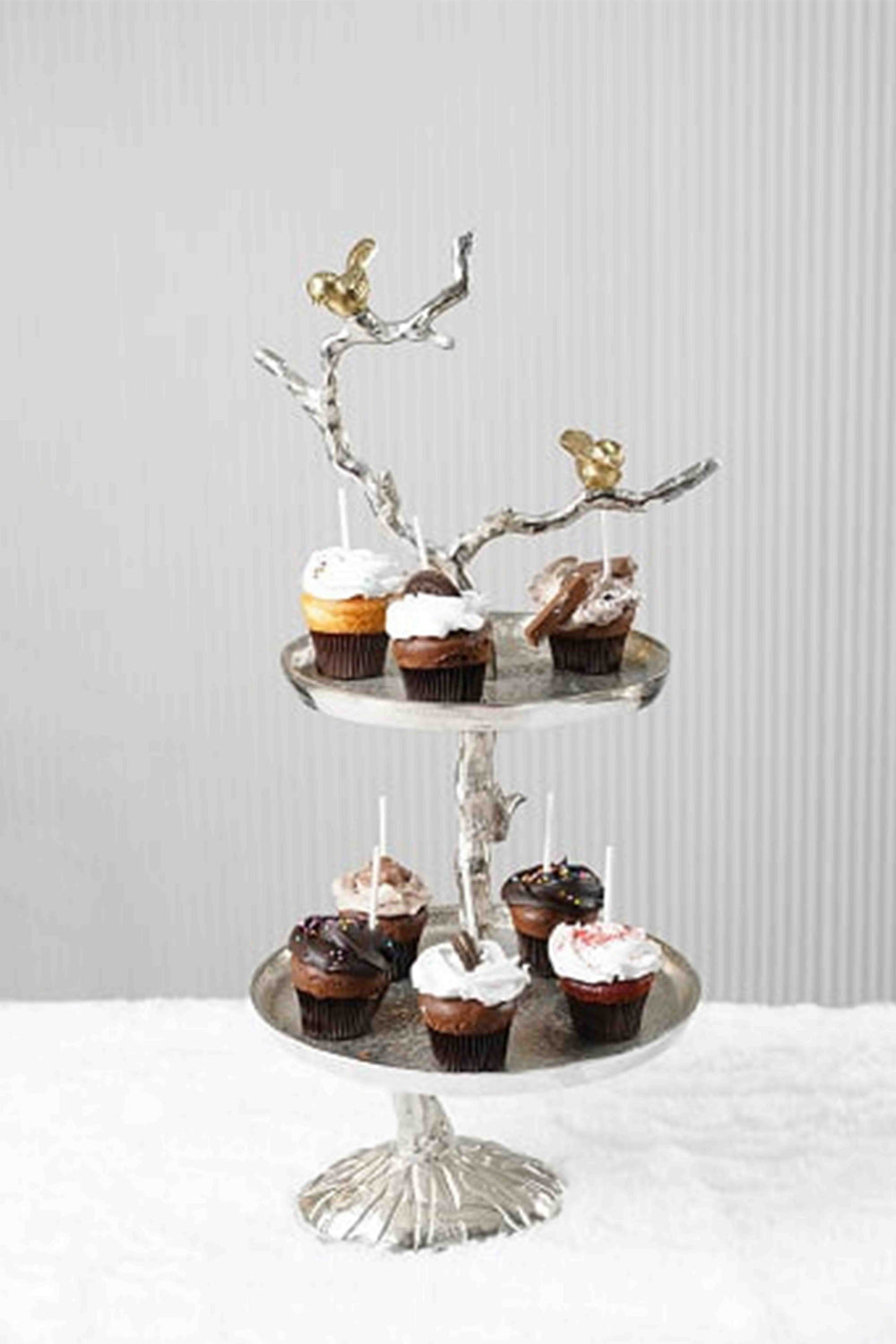 Aurellium Branch 2 Tiered Cake Stand