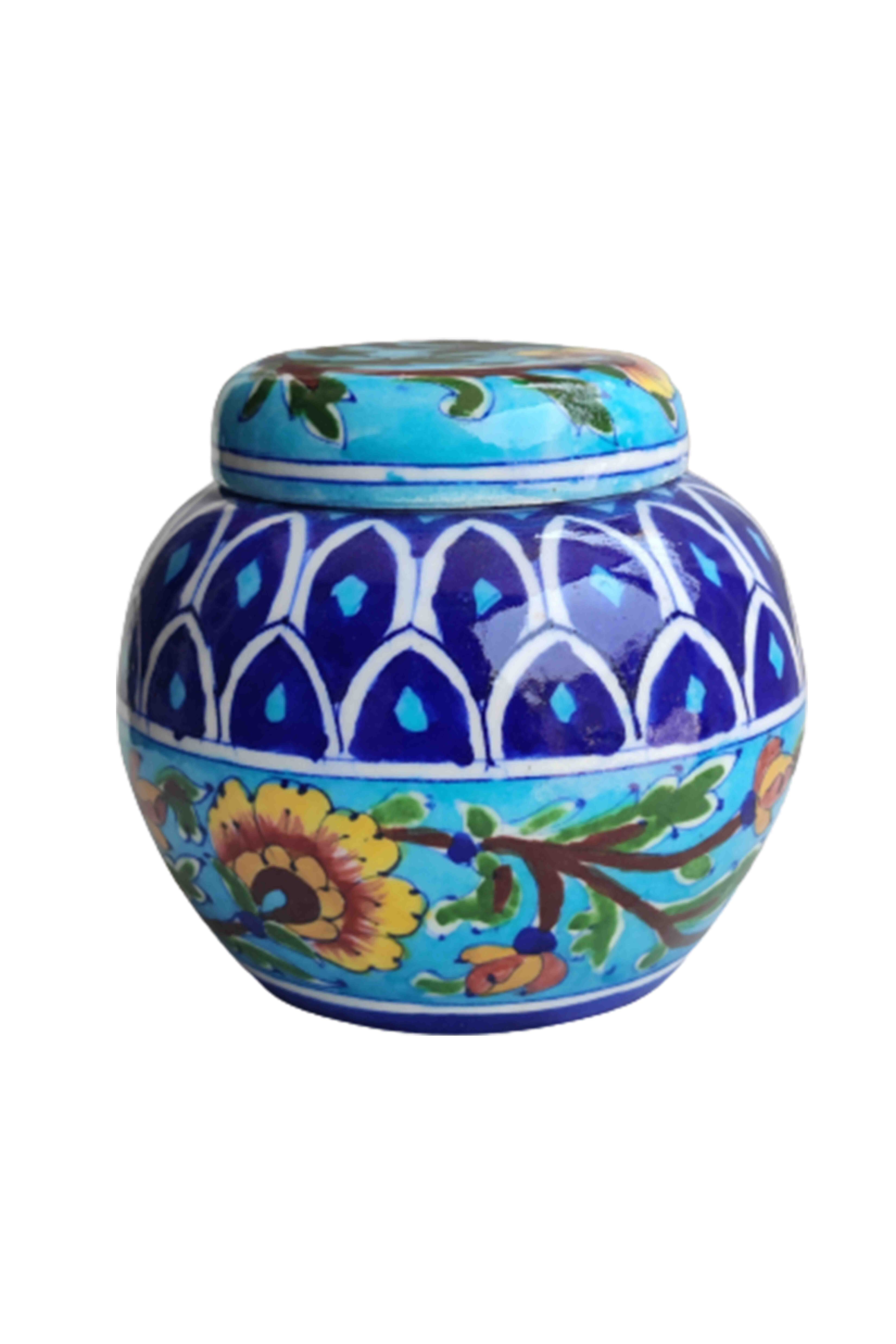 Mandi Blue Pottery Small Jar