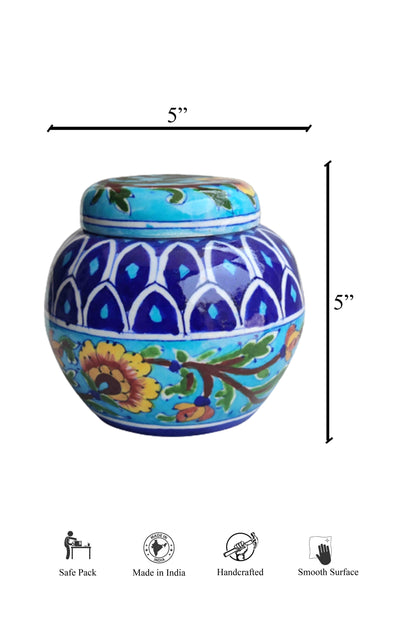 Mandi Blue Pottery Small Jar