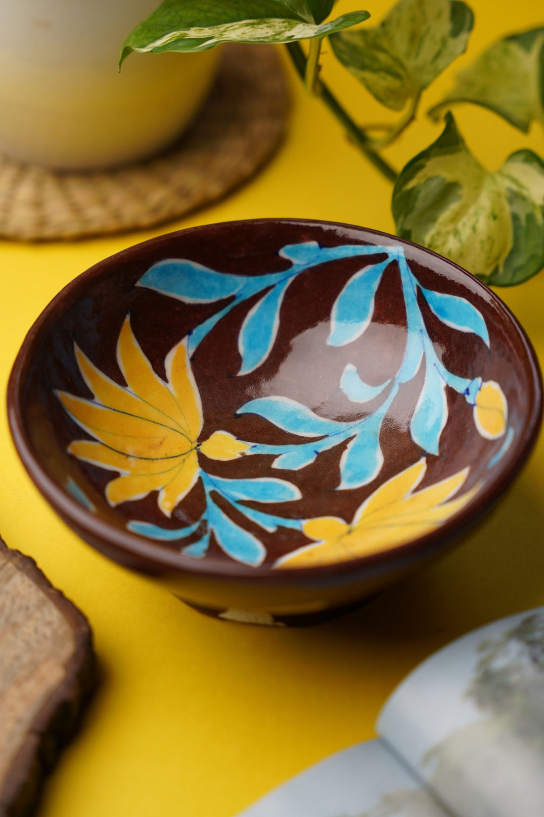 Dharini Blue pottery Serving Bowl